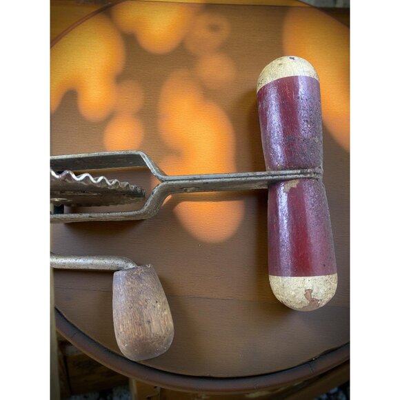 Rustic Farmhouse Kitchen Decor Bundle – Primitive Egg Beater, Apothecary Bottle, - Picture 6 of 12